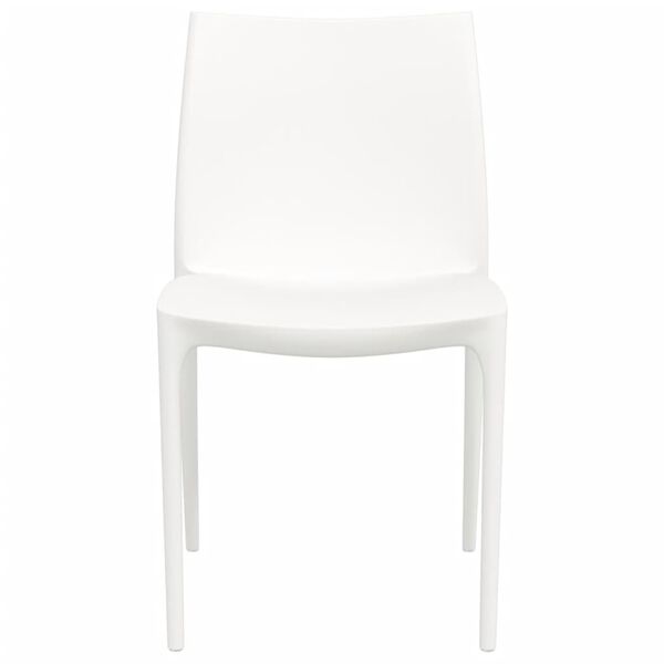 vidaXL Garden Chairs 2 pcs White 50x46x80 cm Polypropylene