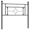 vidaXL Metal Replace Headboard Black 107 cm