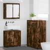 vidaXL Bathroom Furniture Set Manual 3 pcs Smoked Oak Engineered Wood