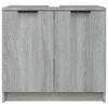 vidaXL Bathroom Cabinet Grey Sonoma 64.5x33.5x59 cm Engineered Wood