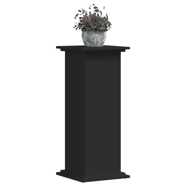 vidaXL Plant Stand Black 33x33x80 cm Engineered Wood