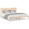 vidaXL Extra Long Bed Frame without Mattress 200x210 cm Solid Wood