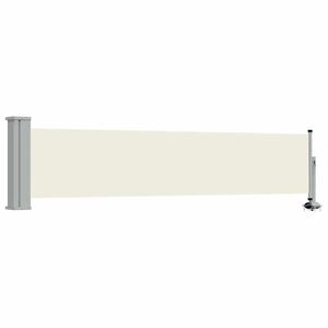 vidaXL Patio Retractable Side Awning 60x300 cm Cream