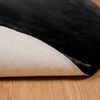 vidaXL Faux Rabbit Fur Rug Olite Black Ø 120 cm Polyester