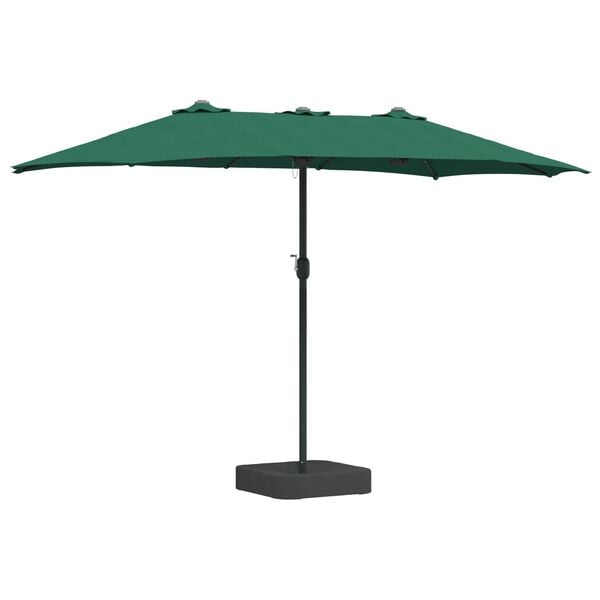 vidaXL Garden Parasol Green 385 x 209 x 244 cm Polyester