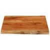 vidaXL Table Top 80x80x3.8 cm Rectangular&nbsp;Solid Wood Acacia Live Edge