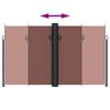 vidaXL Retractable Side Awning Brown 200x1200 cm