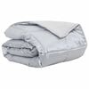 vidaXL Summer Duvet Silver 240 x 260 cm Satin and Microfiber