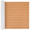 vidaXL Boat Mat Striped Brown and White 240 x 90 cm EVA