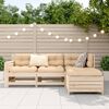 vidaXL 4 Piece Garden Sofa Set Solid Wood Pine