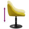 vidaXL Bar Stool Mustard Yellow Velvet