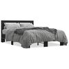 vidaXL Bed Frame without Mattress Black 140x200 cm