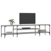 vidaXL TV Cabinet Grey Sonoma 201x35x45 cm Engineered Wood&Iron