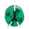 vidaXL Free Standing Green Hose Reel with Hose Fitting Set 0.5" 30 m PVC