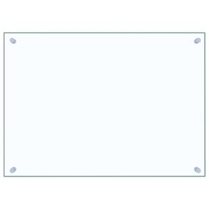 vidaXL Kitchen Backsplash Transparent 70 x 50 cm Tempered Glass