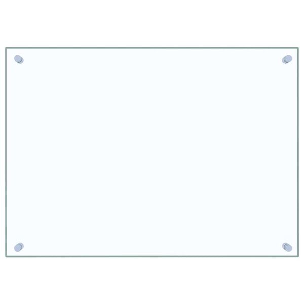 vidaXL Kitchen Backsplash Transparent 70 x 50 cm Tempered Glass