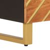 vidaXL Bedside Cabinet Brown and Black 50x33x60 cm Solid Wood Mango