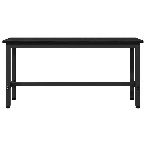 vidaXL Dining Bench Black Oak 100 x 32.5 x 48.5 cm