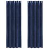 vidaXL Blackout Curtains 2 pcs Dark Blue 140 x 260 cm Velvet