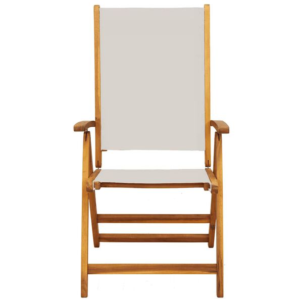 vidaXL Folding Garden Chairs 2 pcs Solid Wood Acacia and Textilene