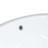 vidaXL Bathroom Sink White 47x39x21 cm Oval Ceramic