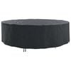 vidaXL Furniture Cover 320 x 320 x 85 cm 420D Oxford Fbric Round Black