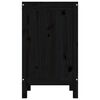 vidaXL Laundry Box Black 44x44x76 cm Solid Wood Pine