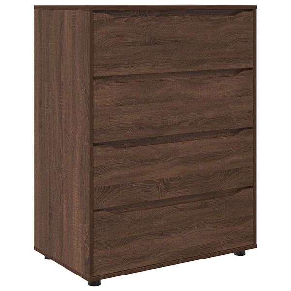 vidaXL Storage Cabinets 2 pcs Brown Oak 80 x 48 x 105 cm