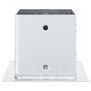 vidaXL Post Bases Square 12 pcs Silver 141x141 mm Galvanised Steel