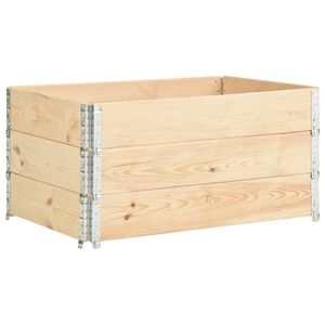 vidaXL Raised Beds 3 pcs 80x120 cm Solid Pine Wood (310051)