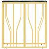 vidaXL Console Table Gold 70x30x70 cm Stainless Steel and Glass