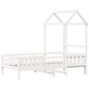 vidaXL Bed Frame with Roof without Mattress White 80x200 cm