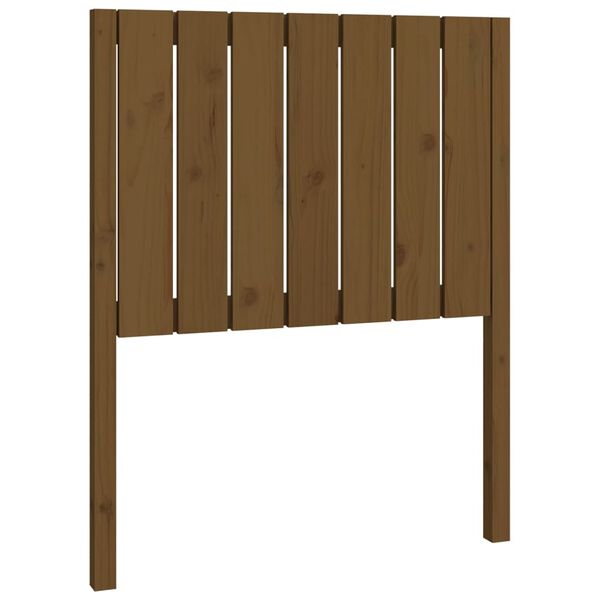 vidaXL Bed Headboard Honey Brown 80.5x4x100 cm Solid Wood Pine