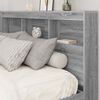 vidaXL Bookcase Bed Grey sonoma 150 x 200 cm Engineered wood