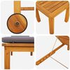 vidaXL Sun Lounger 3 pcs Brown 35 x 35 x 34cm Solid Acacia wood