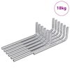 vidaXL Hex Key 4675 pcs Silver 20 x 52 mm Steel