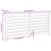 vidaXL Radiator Cover 169x19x84 cm Solid Wood Pine
