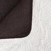 vidaXL Double-sided Quilted Bedspread 220x240 cm Cream and Brown