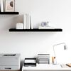 vidaXL Floating Wall Shelf High Gloss Black 90x23.5x3.8 cm MDF