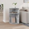 vidaXL End Table Concrete Grey 29.6 x 29.6 x 60 cm Engineered Wood