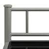 vidaXL Bedside Cabinets 2 pcs Grey and Black Metal and Glass
