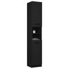 vidaXL Bathroom Cabinet Black 32x34x188.5 cm Engineered Wood