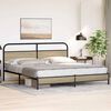 vidaXL Metal Bed Frame without Mattress Sonoma Oak 180x200 cm Super King