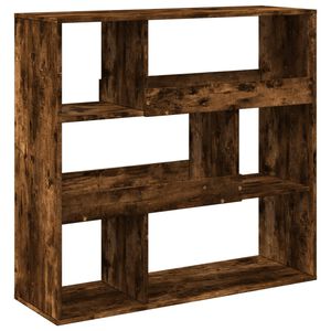 vidaXL Room Divider Smoked Oak 100x33x94.5 cm Engineered Wood