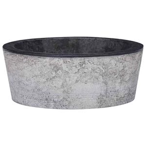 vidaXL Sink Black &Oslash;40x15 cm Marble