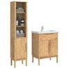 vidaXL Bathroom Furniture Set 2 pcs Wax Brown Solid Pine Wood
