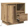 vidaXL Bedside Cabinet Artisan Oak 50 x 34.5 x 50 cm Engineered wood