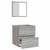 vidaXL Bathroom Cabinet with Mirror Grey Sonoma Engineered Wood