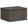 vidaXL Storage Box with Transparent Top Window Grey 43 x 34 x 23 cm