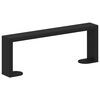 vidaXL Furniture Feet 2 pcs Black 28.1 x 4 x 10 mm Iron